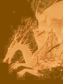 Красный дракон обои