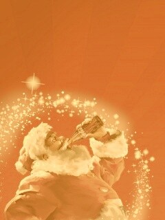 Санта Клаус с кока-колой обои