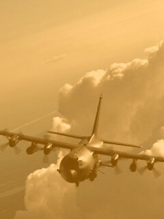 Самолет АС-130 обои