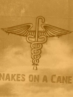 Змеи на трости обои