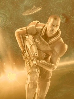 Шепард из вселенной Mass Effect обои