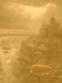 Фентезийный Будапешт обои