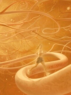 Бег крови обои