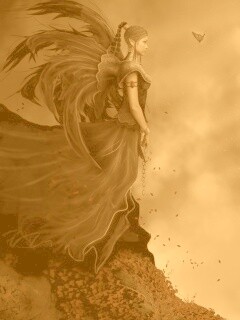 Девушка в тумане обои