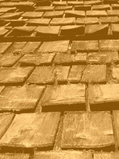 Деревянная крыша обои