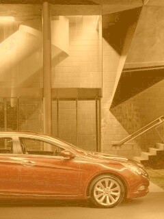 Красный хёндай солярис обои