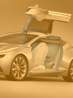 Buick Riviera с распахнутой дверцей обои