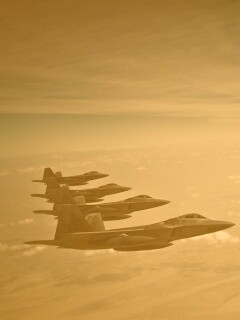 Ряд самолетов обои