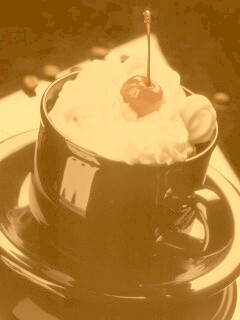 Вишня в креме обои