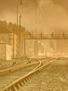 Железнодорожная станция обои