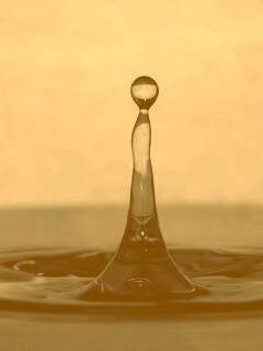 Падение капли обои