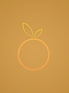 Стилизованная апельсинка обои