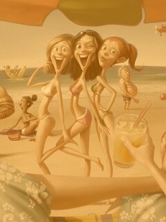 На пляжу ляжу) обои