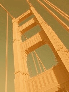 Опора моста Золотые Ворота обои