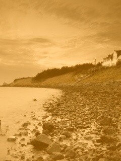 Дом у озера обои