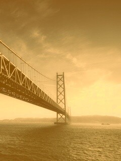 Мост Akashi Kaikyo в Японии обои