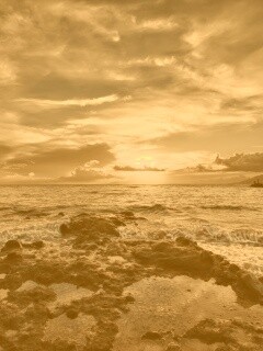 Закат на море обои