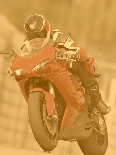 Мотоциклист на Дукати 848 обои