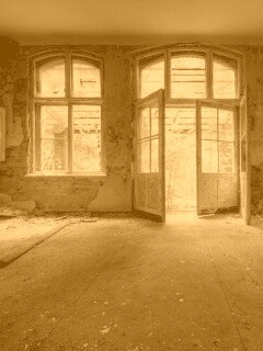 Комната в заброшенном здании обои