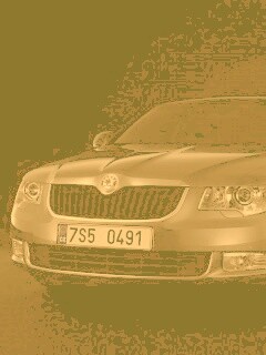 Шкода в темноте обои