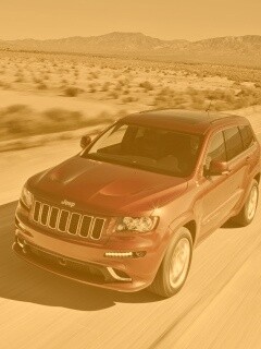 Красный Jeep обои