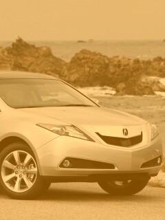 Acura на побережье обои