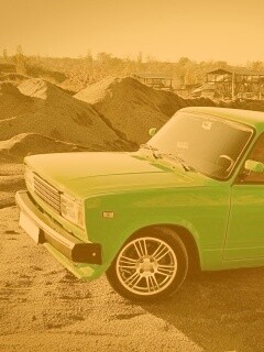 Кислотные жигули обои