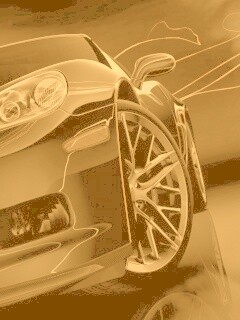 Чёрное авто обои