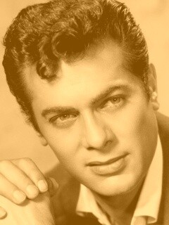 Чёрно белое фото Тони Кёртиса обои