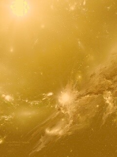 Зеленая туманность обои