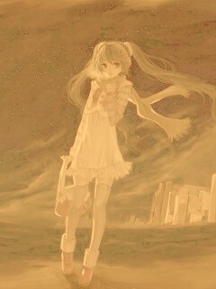 Девочка уходит из города обои