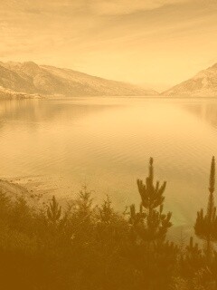 Безмятежное озеро в Новой Зеландии обои