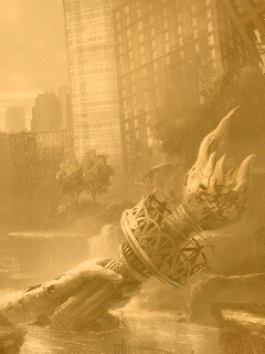 Руины статуи свободы обои