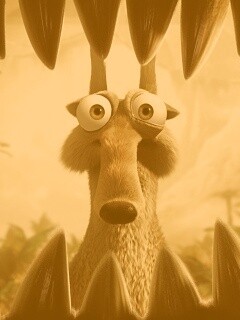 Скрэт и динозавр обои