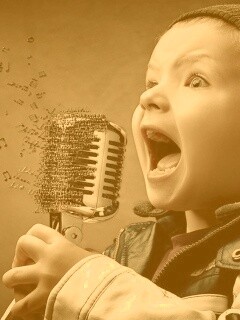 Экспрессивный певец обои