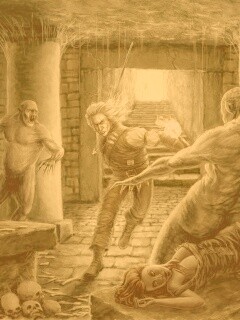 Ведьмак фанарт обои