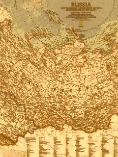 Карта России обои