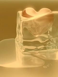 Сердце оттаивает обои