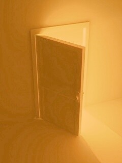 Свет из-за открытой двери обои