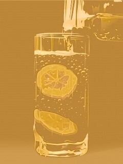 Стакан лимонада обои