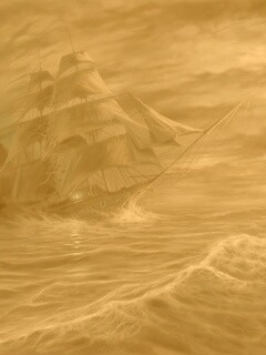 Корабль призрак поднимается со дна обои