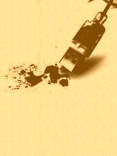 Кровавый usb обои