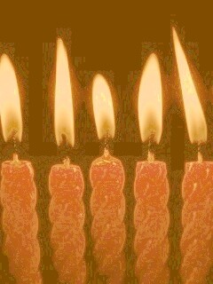 Красные свечи обои