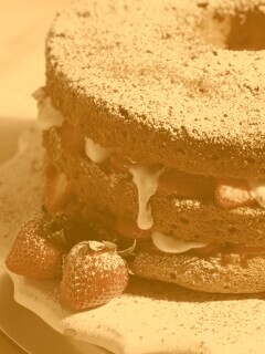 Десерт с фруктами обои