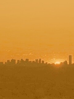 Бостонский закат обои