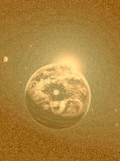 Вид на Землю из космоса обои