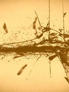 Летящие осколки обои