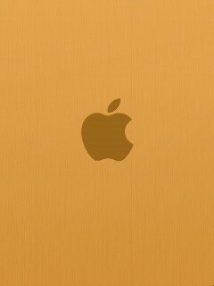 Apple на деревянном покрытие обои