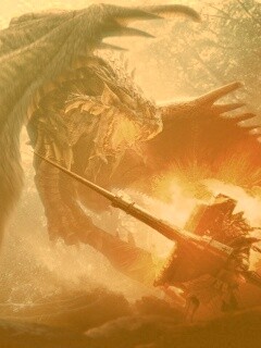 Атакующий дракон обои