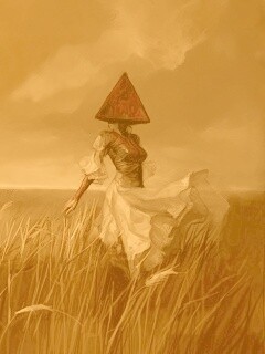 Треугольная голова обои